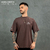 Camiseta Oversized Sad Cloud Marrom - WNC