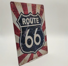 PLACA PÓSTER ROUTE 66 #PAG004 - comprar online