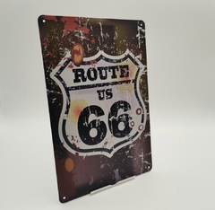 PLACA PÓSTER ROUTE 66 #PAG013 - comprar online