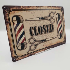 PLACA PÓSTER BARBERIAS #PRB057 en internet