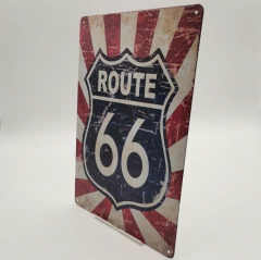 PLACA PÓSTER ROUTE 66 #PAG004 en internet