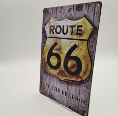PLACA PÓSTER ROUTE 66 #PAG006 en internet
