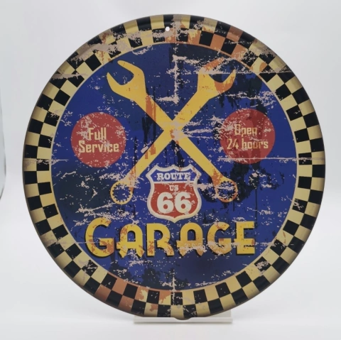 PLACA PÓSTER 30 CM GARAGE #PRG003