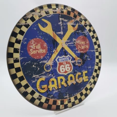 PLACA PÓSTER 30 CM GARAGE #PRG003 - comprar online