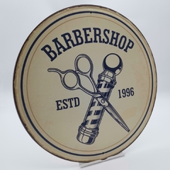 PLACA PÓSTER 30 CM BARBERIAS #PRP008 - comprar online