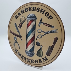 PLACA PÓSTER 30 CM BARBERIAS #PRP010 en internet