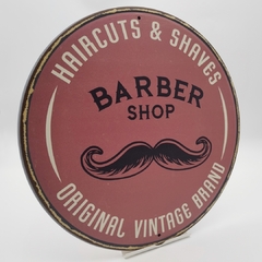 PLACA PÓSTER 30 CM BARBERIAS #PRP015 - comprar online
