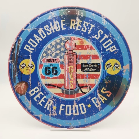 PLACA PÓSTER 30 CM GARAGE #PRG009