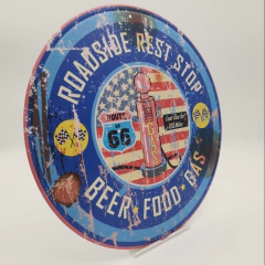 PLACA PÓSTER 30 CM GARAGE #PRG009 - comprar online