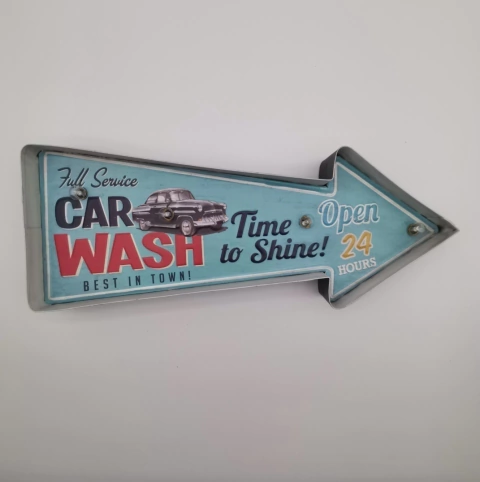 LETRERO METÁLICO LUZ LED #APC363