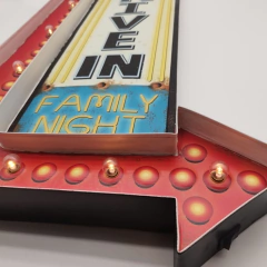 LETRERO METALICO LUZ LED #APC311 en internet