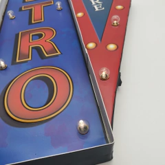 LETRERO METALICO LUZ LED #APC354 en internet