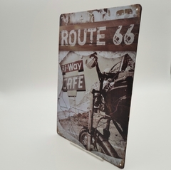 PLACA PÓSTER ROUTE 66 #PAG215 en internet