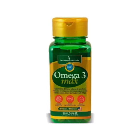INNOVANATURALS Omega 3 MAX con Certificación IFOS