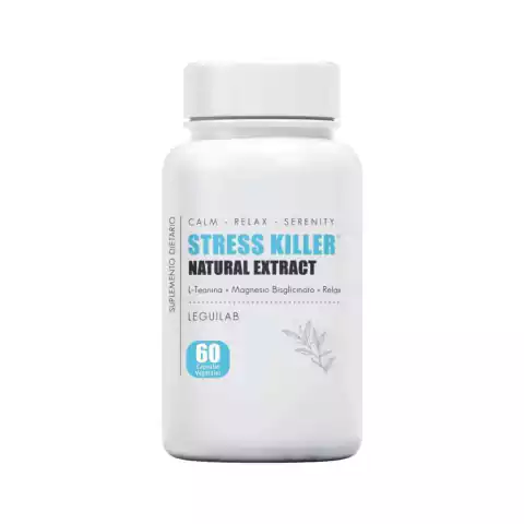 STRESS KILLER Leguilab | Bisglicinato de Magnesio + L-Teanina | 60 Vcaps