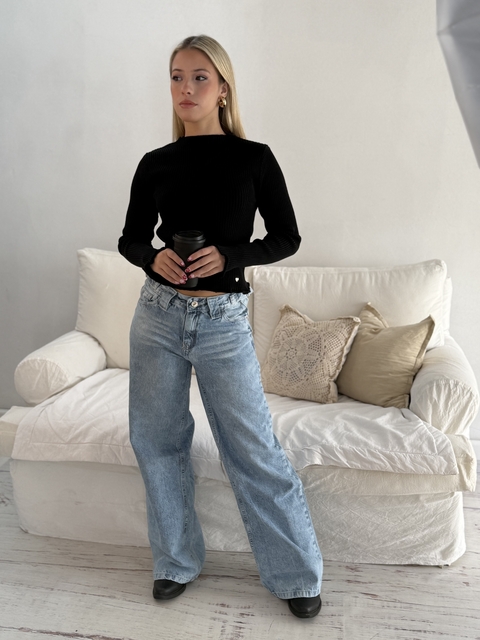 wide leg percy denim - comprar online