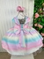 Vestido Infantil Giovanella/Giovanela Colorido - Arco Iris (VESTINFGVNLLCL1) - Gabi Boutiquekids