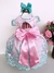 Vestido Princesa Jardim Encantado Rosa Bebe e Verde Tiffany (VESTPRNCJDMECTRSBBV - Gabi Boutiquekids