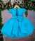 Vestido Marie Azul Turquesa Jardim Encantado Flores (VESTMRIEAZLTFFNJDENCNTDFLRS - loja online