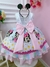 Vestido Infantil Minnie Colorido Florido Margaridas Luxo (0638BC) na internet