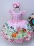 Vestido Infantil Baby Fazendinha Rosa C/ Cinto de Pérolas (1103RR)