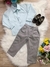 Conjunto Social Camisa Verde e Calça Sarja Cinza (3416VB) - Gabi Boutiquekids