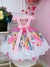 Vestido Infantil Unicórnio Rosa e Acompanha Tiara Luxo (1007RS) na internet