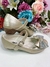 Sapatinho Dourado Com Lacinho Saltinho Luxo (2089DR) - Gabi Boutiquekids