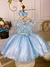 Vestido Infantil Frozen com Capa e Laço Festa Princesas Luxo (055AA) - Gabi Boutiquekids