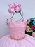 Vestido Infantil Rosa Bolinhas Aplique Flores Strass (20011RA) - comprar online