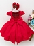 Vestido Infantil Vermelho C/ Laço Strass Luxo (3182VM) na internet