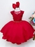 Vestido Infantil Vermelho C/ Cinto de Pérolas (2305VM)