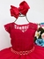 Vestido Infantil Vermelho C/ Cinto de Pérolas (2305VM) - comprar online