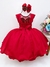 Vestido Infantil Vermelho C/ Cinto de Pérolas (2305VM) na internet