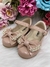 Sapatinho Nude Verniz Com Lacinho Pérolas Strass (73301NP) - Gabi Boutiquekids