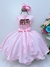 Vestido Infantil Rosa C/ Renda e Cinto Pérolas (2300R) na internet