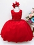 Vestido Infantil Vermelho Strass Luxo Festa Damas (590VM) na internet