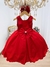 Vestido Infantil Vermelho Strass Luxo Festa Damas (590VM) - comprar online