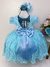 Vestido Infantil Realeza Azul Com Renda e Pérolas Festa Luxo (2258AZ) na internet