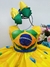 Vestido Infantil Temático Amarelo e Azul Brasil C/ Pérolas (1176AM) - loja online