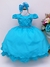 Vestido Infantil Azul Tiffany Cinto de Pérolas Luxo (7504AT) na internet