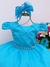 Vestido Infantil Azul Tiffany Cinto de Pérolas Luxo (7504AT) - Gabi Boutiquekids