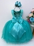 Vestido Infantil Verde Damas de Honra e Cinto Strass Pérola (2124VV) na internet