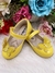 Sapatinho Amarelo Verniz C/ Aplique Borboleta Luxo Glitter (2139AE) - comprar online