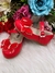 Sapatinho Vermelho Verniz C/ Aplique Borboleta Luxo Glitter (2139VE) - Gabi Boutiquekids