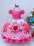 Vestido Infantil Jardim Encantado Borboletas Rosa Luxo (1064R2) - comprar online