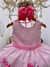 Vestido Infantil Rosa Unicórnio Festas de Aniversário Luxo (0715RS) - comprar online