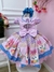 Vestido Infantil Rosa Bebê Fazendinha Bichos Aplique Botões (2868RR) na internet