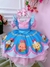 Vestido Infantil Fazendinha Vaquinha e Porquinho Rosa e Azul (0645AF) na internet