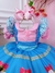 Vestido Infantil Fazendinha Vaquinha e Porquinho Rosa e Azul (0645AF) - Gabi Boutiquekids